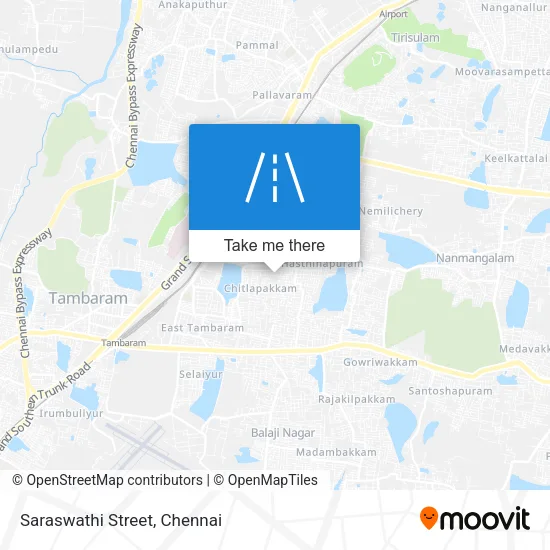 Saraswathi Street map