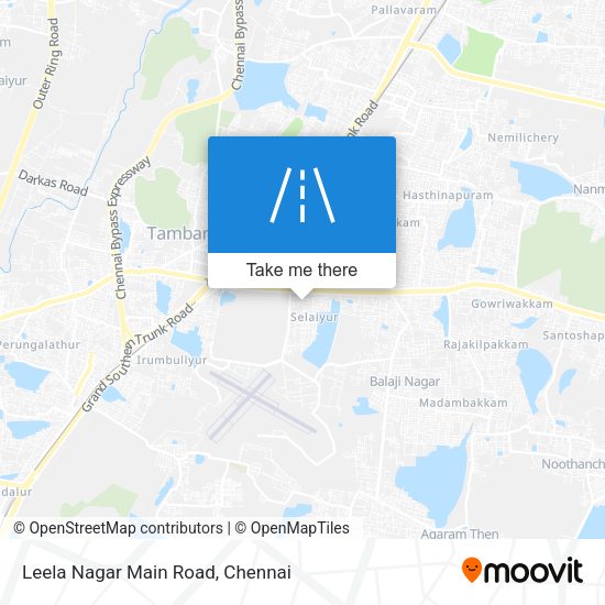 Leela Nagar Main Road map