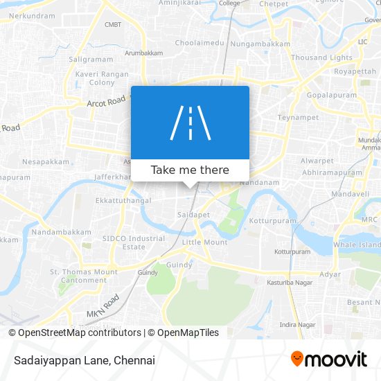 Sadaiyappan Lane map