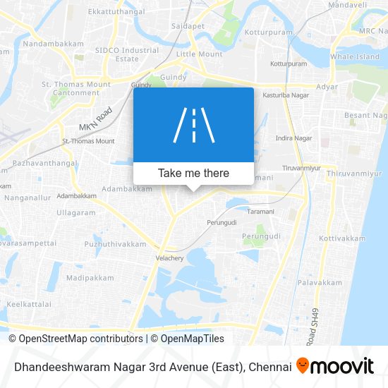 Dhandeeshwaram Nagar 3rd Avenue (East) map