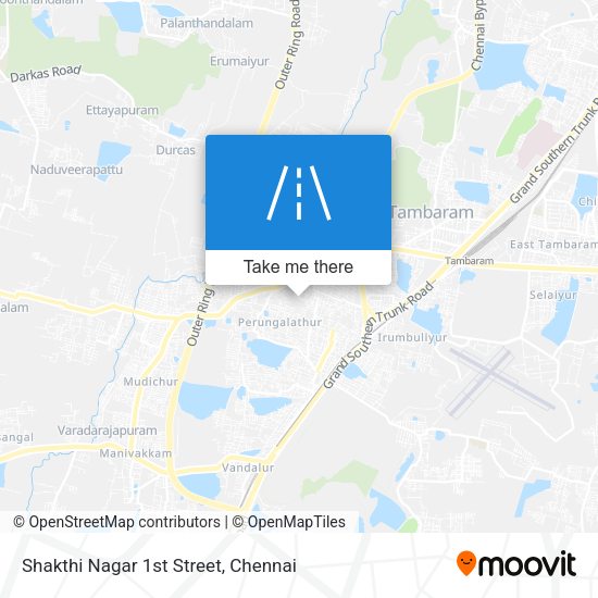 Shakthi Nagar 1st Street map