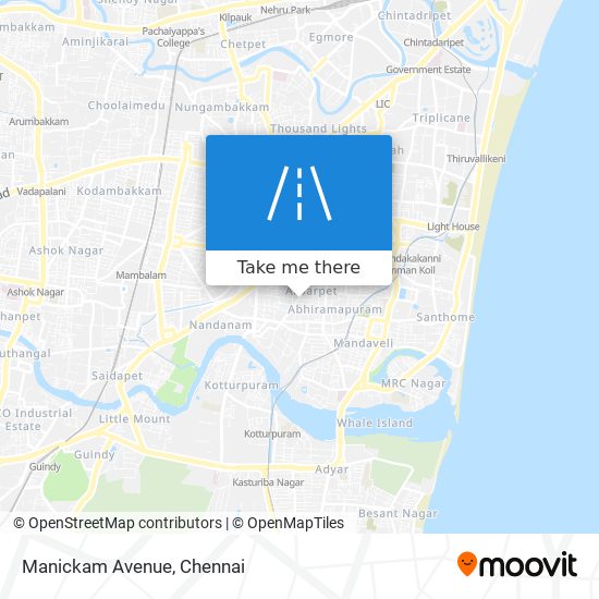 Manickam Avenue map