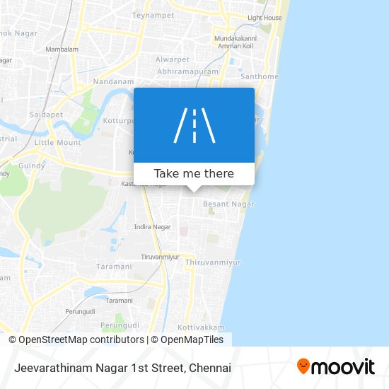 Jeevarathinam Nagar 1st Street map