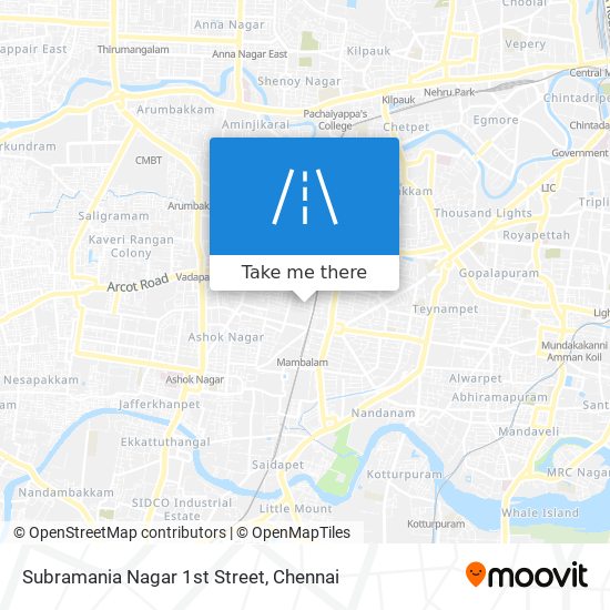 Subramania Nagar 1st Street map