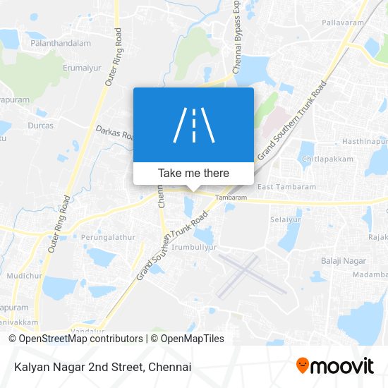 Kalyan Nagar 2nd Street map