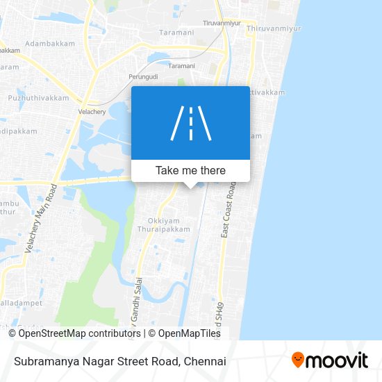 Subramanya Nagar Street Road map