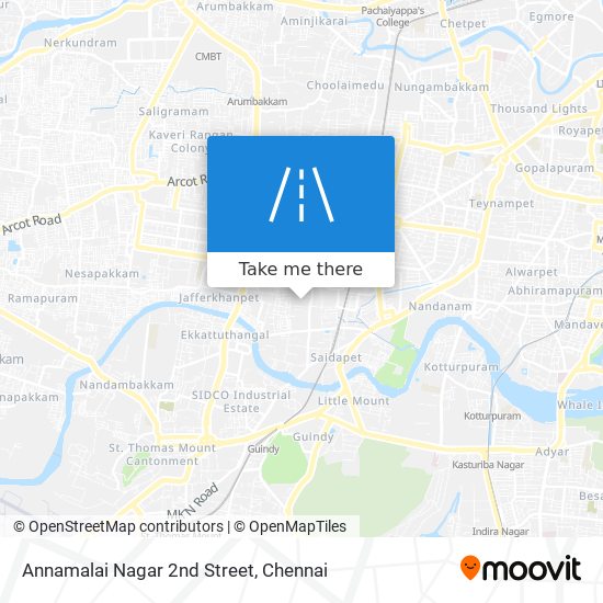 Annamalai Nagar 2nd Street map