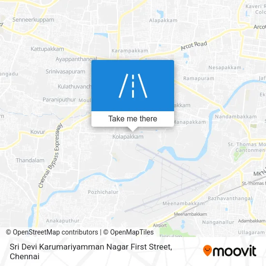 Sri Devi Karumariyamman Nagar First Street map