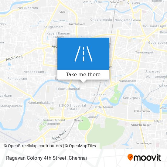 Ragavan Colony 4th Street map