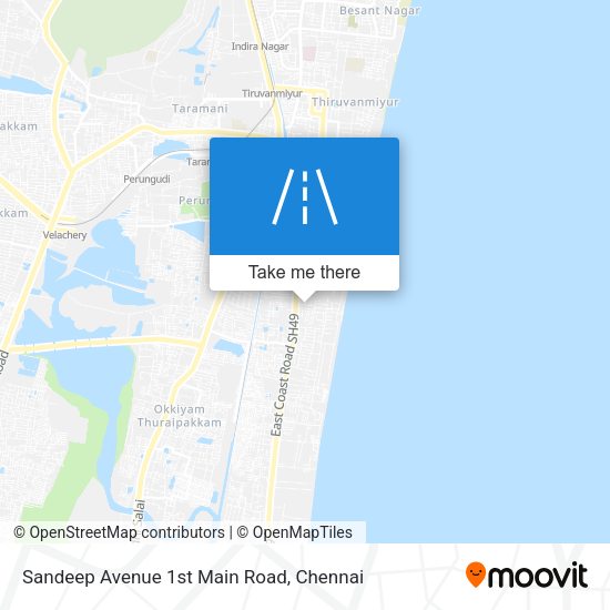 Sandeep Avenue 1st Main Road map