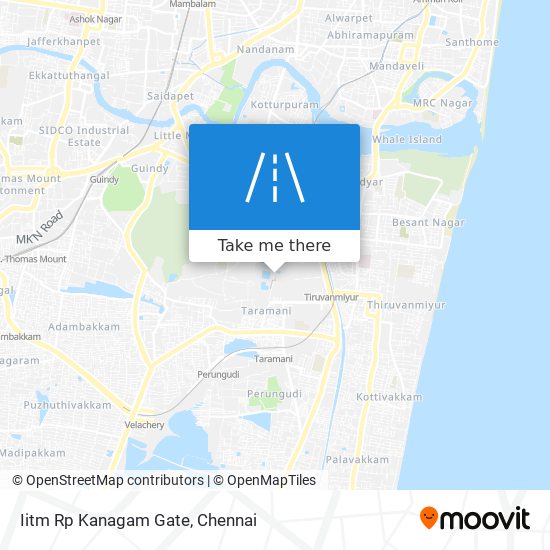 Iitm Rp Kanagam Gate map