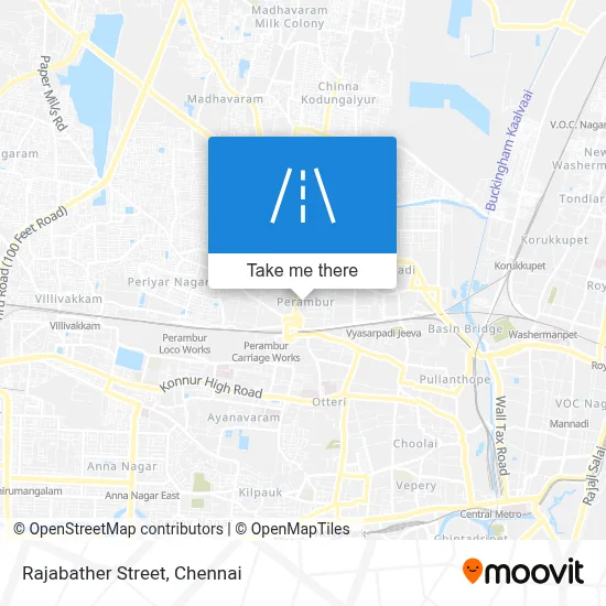 Rajabather Street map