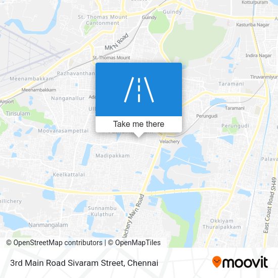 3rd Main Road Sivaram Street map
