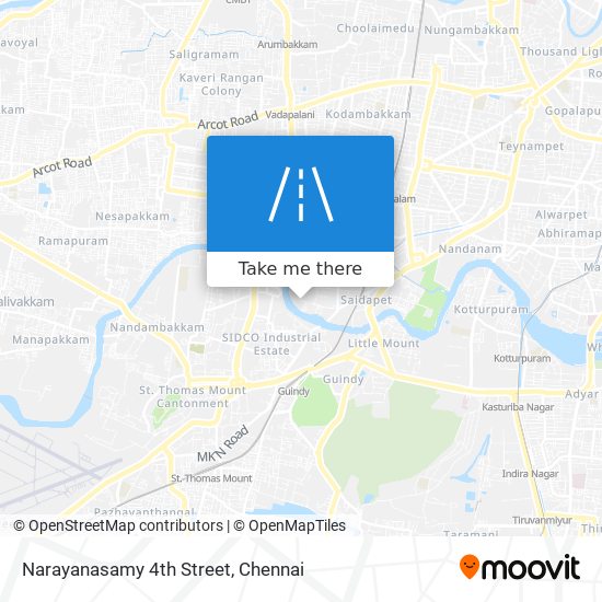 Narayanasamy 4th Street map