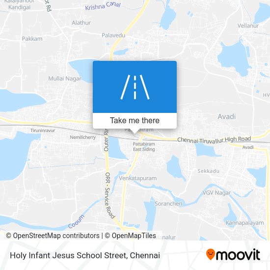 Holy Infant Jesus School Street map
