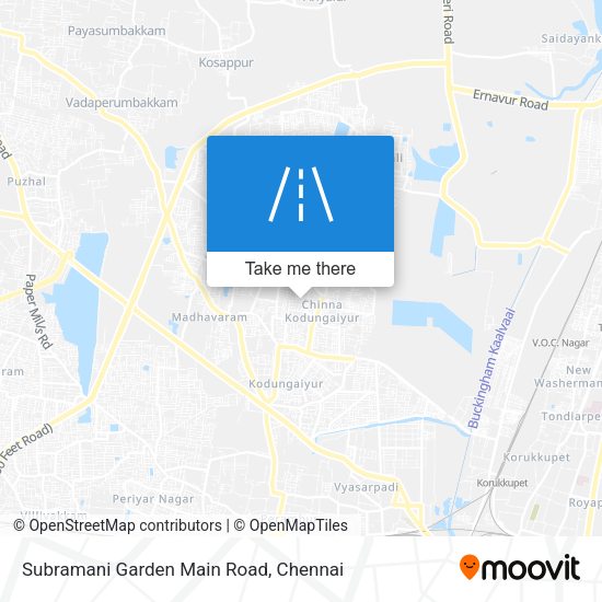 Subramani Garden Main Road map