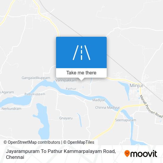 Jayarampuram To Pathur Kammarpalayam Road map