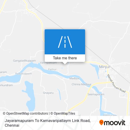 Jayaramapuram To Kamavaripallaym Link Road map