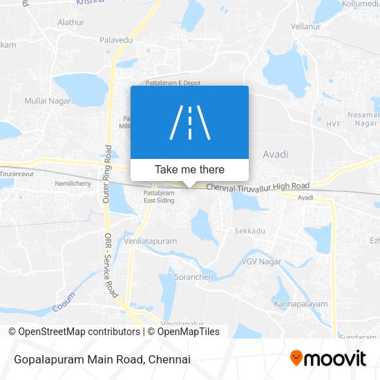 Gopalapuram Main Road map