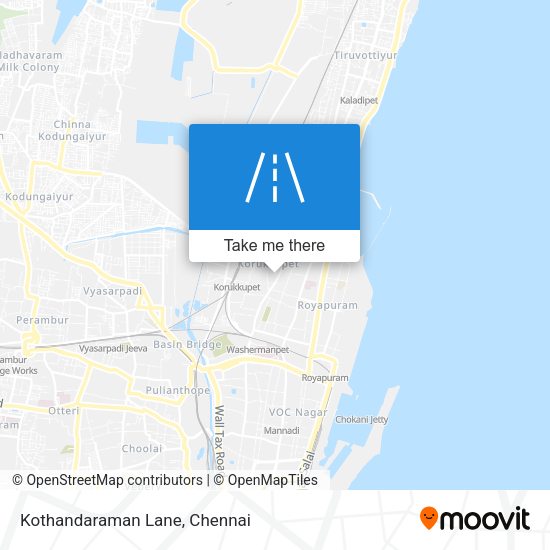 Kothandaraman Lane map