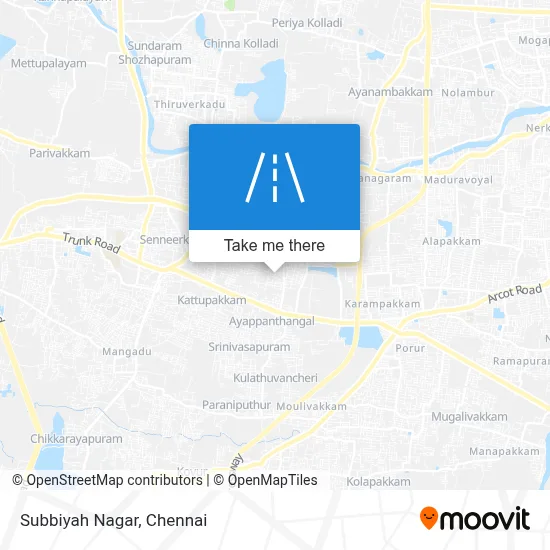 Subbiyah Nagar map