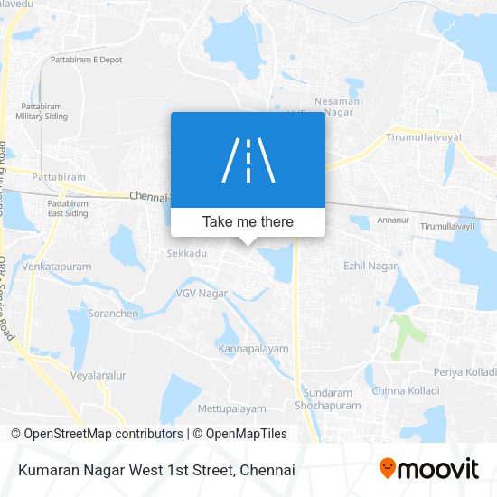 Kumaran Nagar West 1st Street map