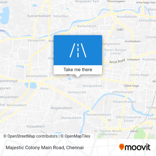 Majestic Colony Main Road map