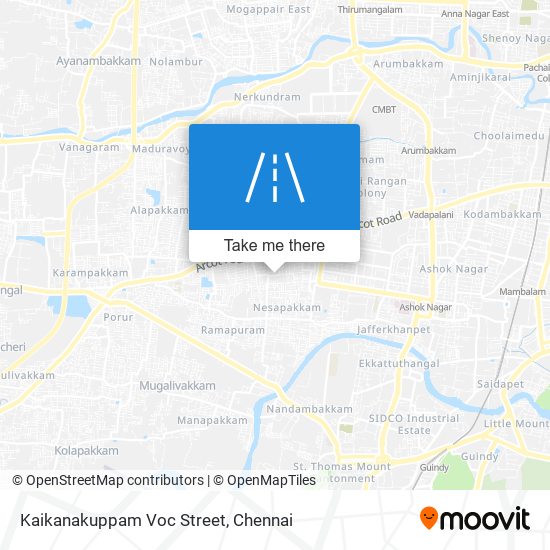 Kaikanakuppam Voc Street map