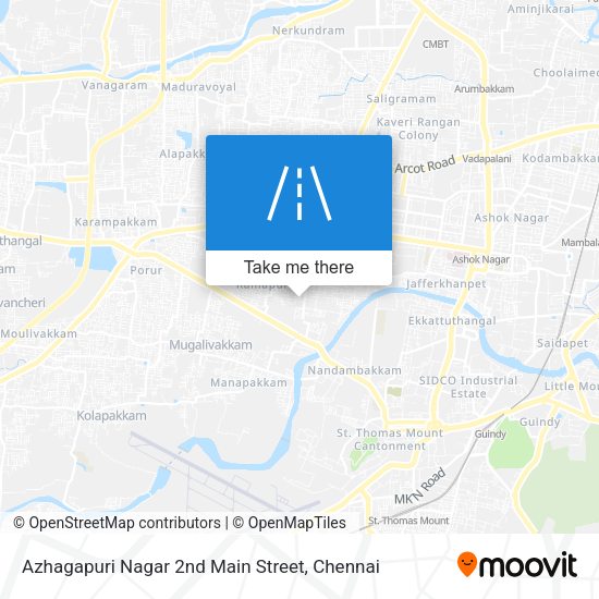 Azhagapuri Nagar 2nd Main Street map