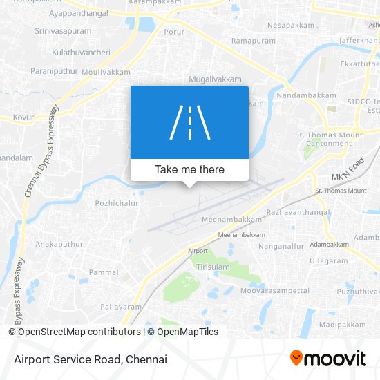 Airport Service Road map