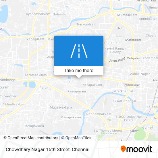 Chowdhary Nagar 16th Street map
