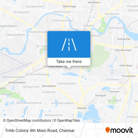 Tnhb Colony 4th Main Road map