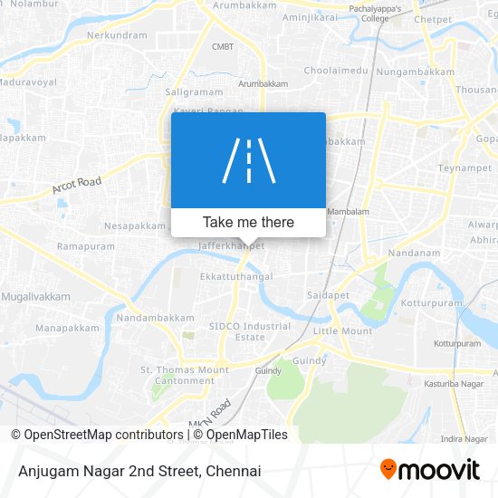 Anjugam Nagar 2nd Street map