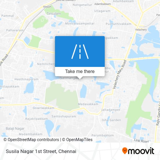Susila Nagar 1st Street map
