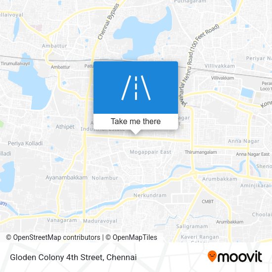 Gloden Colony 4th Street map