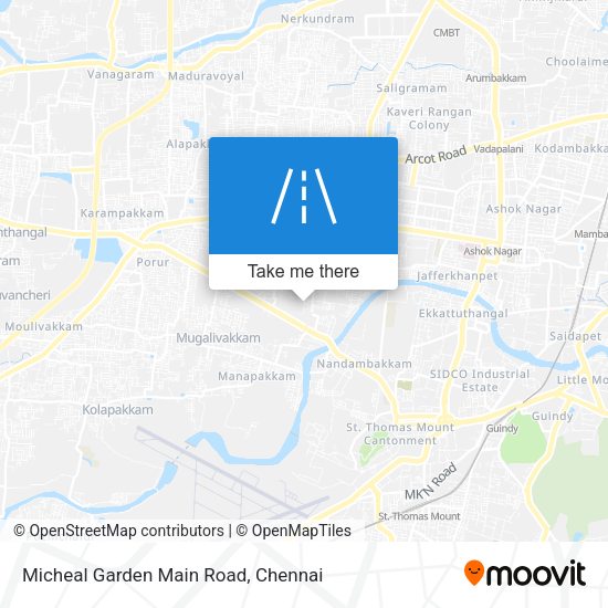 Micheal Garden Main Road map