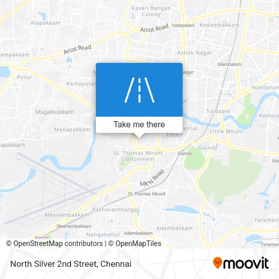 North Silver 2nd Street map