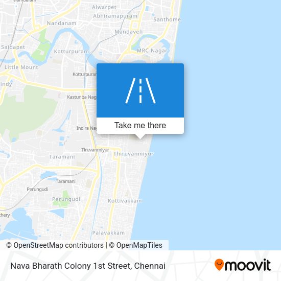 Nava Bharath Colony 1st Street map