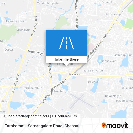 Tambaram - Somangalam Road map