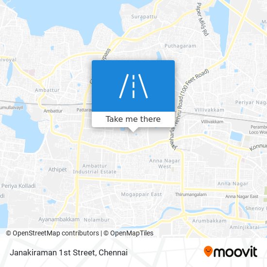 Janakiraman 1st Street map