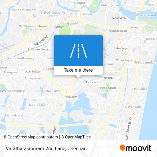 Varatharajapuram 2nd Lane map