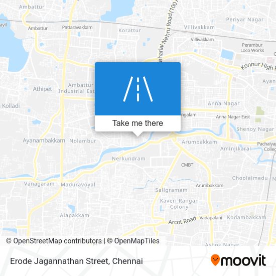 Erode Jagannathan Street map