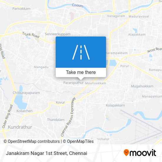 Janakiram Nagar 1st Street map