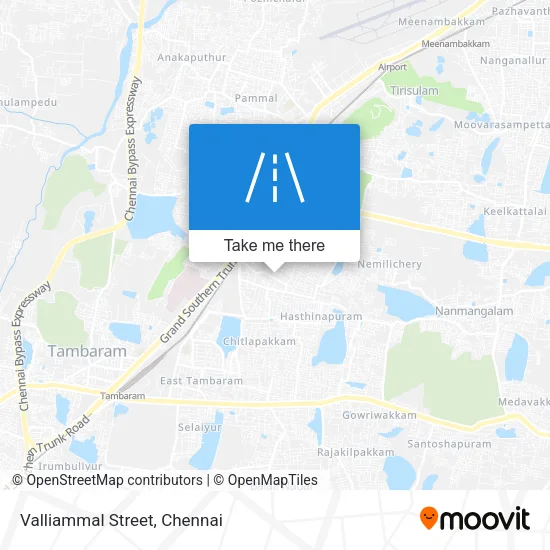 Valliammal Street map