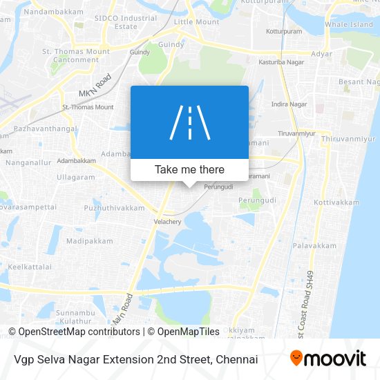Vgp Selva Nagar Extension 2nd Street map