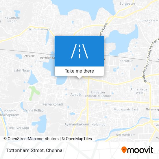 Tottenham Street map