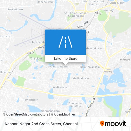 Kannan Nagar 2nd Cross Street map