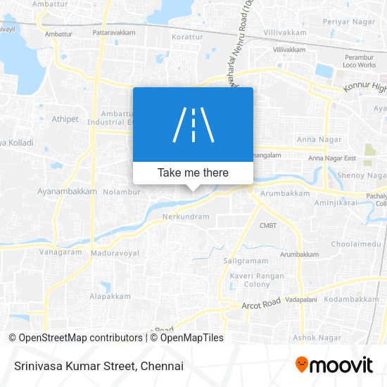 Srinivasa Kumar Street map