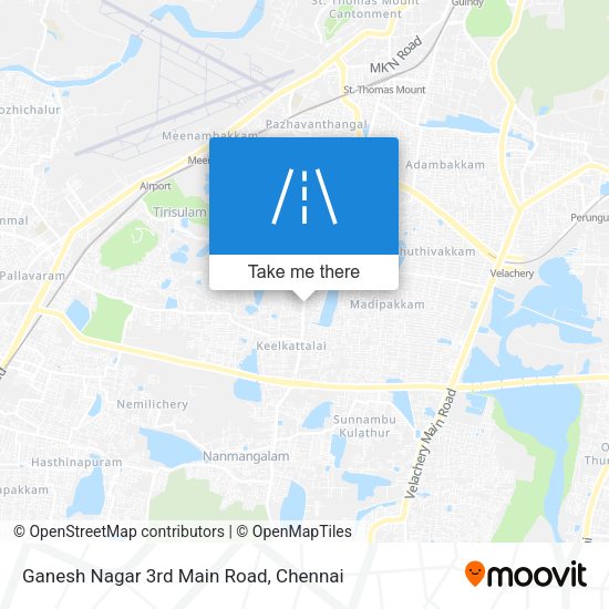 Ganesh Nagar 3rd Main Road map