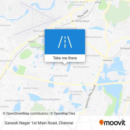 Ganesh Nagar 1st Main Road map